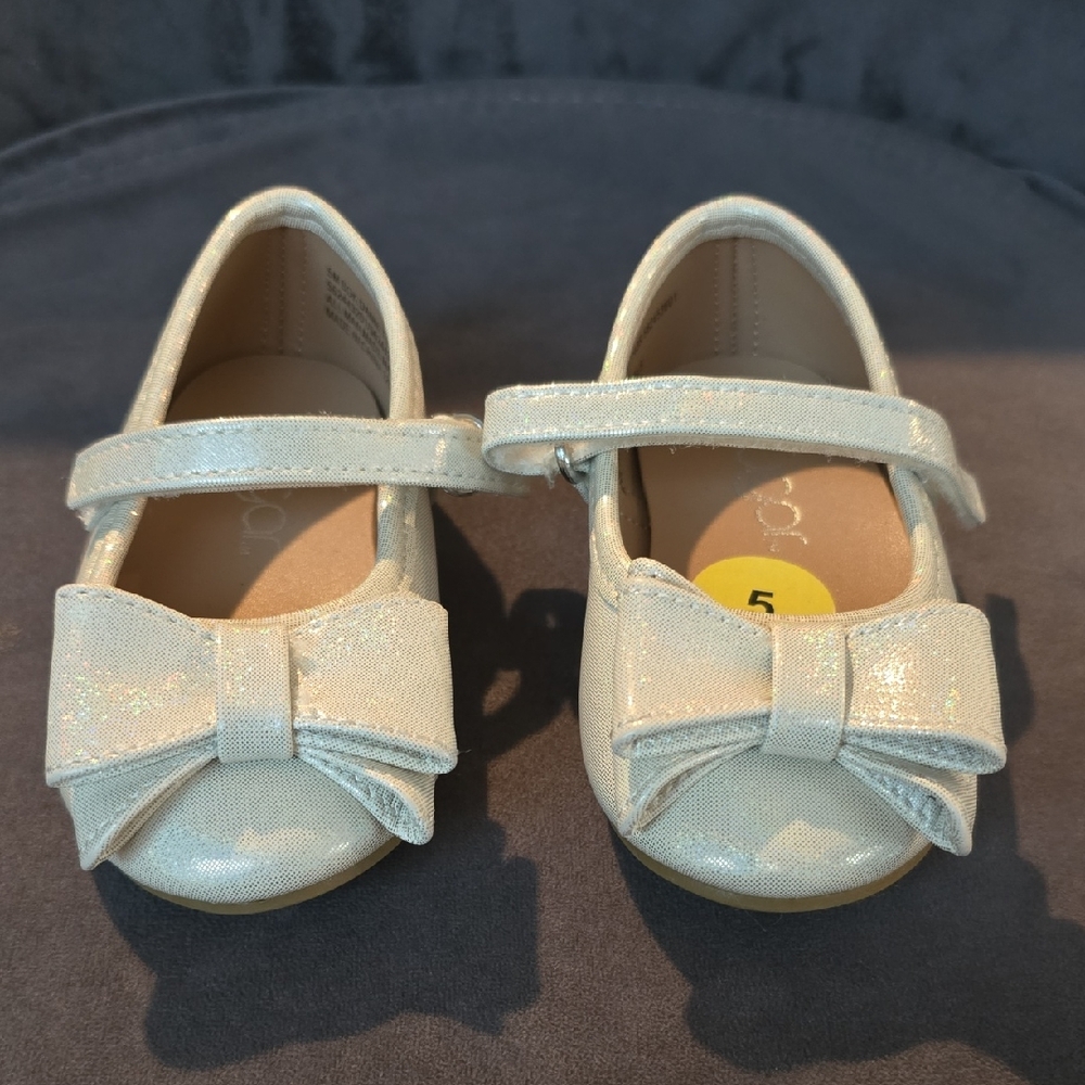 Sugar Cream Kids Dress Shoes with Bow
